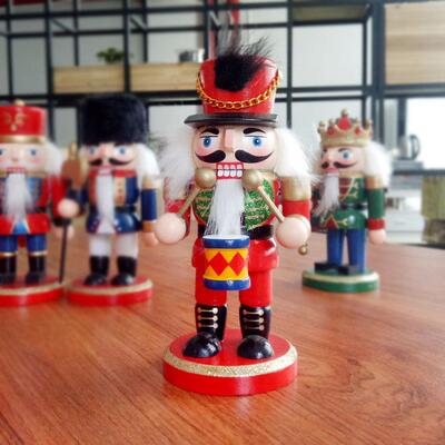 2新021款诞节圣摆件胡夹N01260子木偶15CM套桃4胡桃士兵厂家