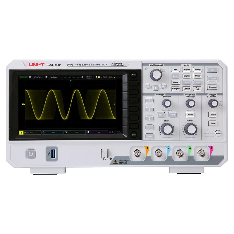 优利德高精度四通道2G采样率UPO1204X/UPO1104X数字荧光示波器 - 实物图