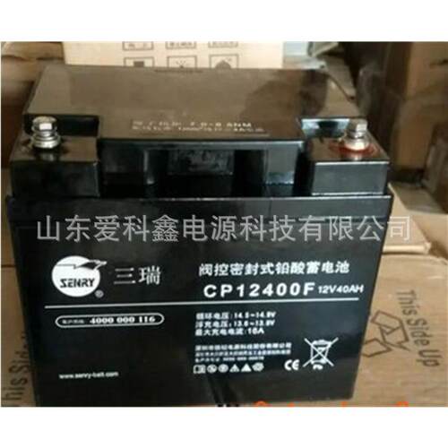 三瑞蓄电池CP12400F 铅酸免维护直流屏三瑞电池12V40AH 12V38AH