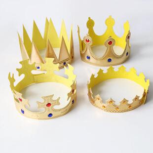 Baby With 1st Birthday Crown Kids King Decor Shower Gem