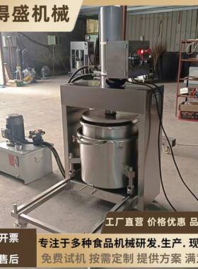全自动液压压榨机果汁摆摊加工设备食品固液分离压榨脱汁机