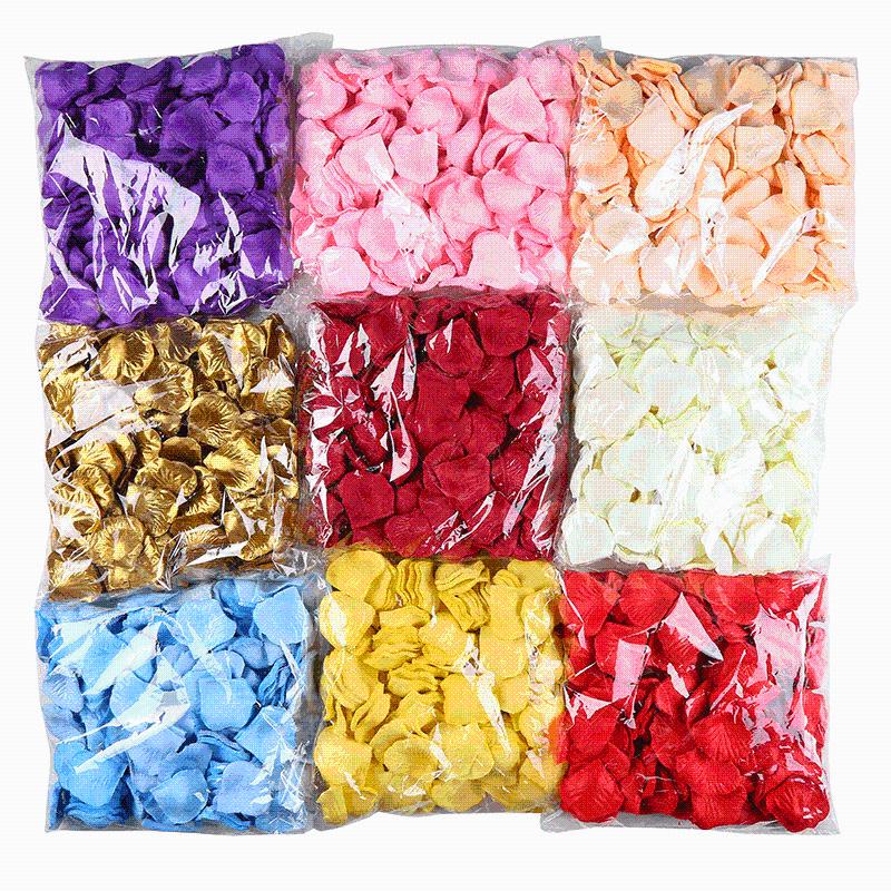 仿真玫瑰花瓣花瓣婚礼餐桌花艺