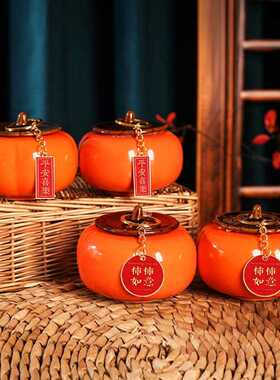 直销新款新年乔迁装饰柿子家居饰品客厅柿柿如意摆件新居入宅仪式