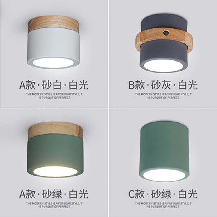 北欧简约过道灯走廊玄关吊顶吸顶灯天花灯明装筒灯阳台衣帽间灯