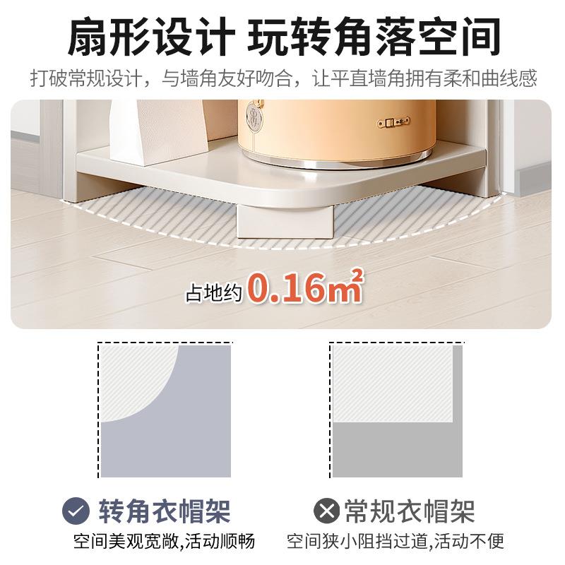 角客厅卧室转角家用墙角收纳边柜地落靠墙柜现代简341易书架转置