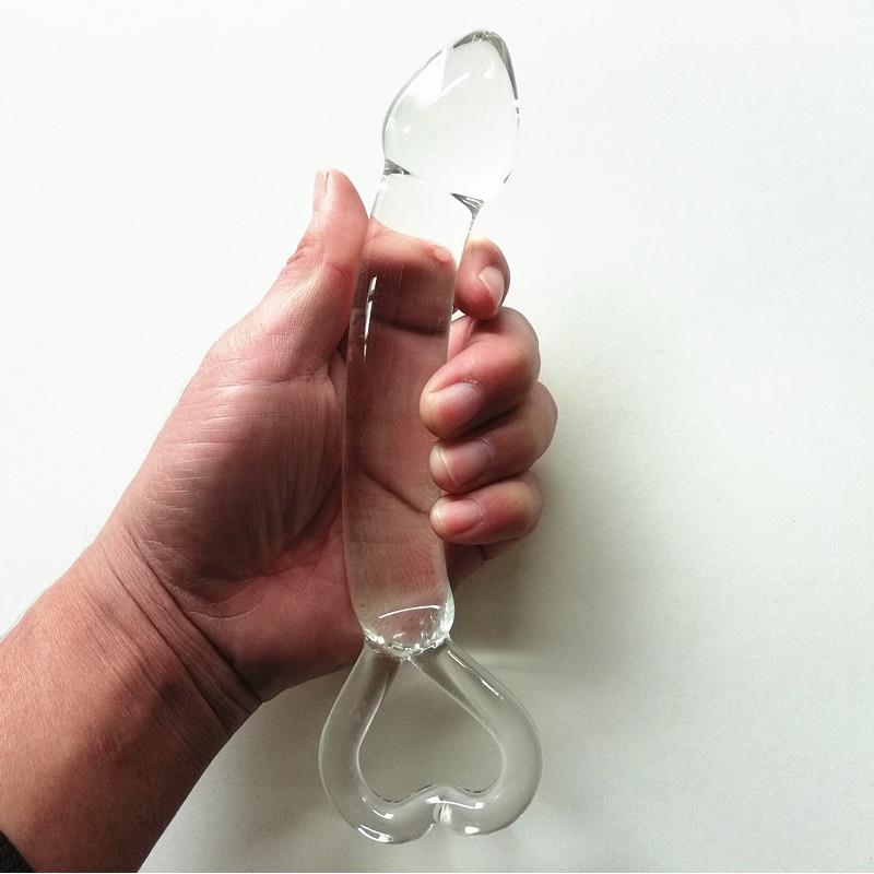 Glass-made femalemasturbation toy fake phallus adult product