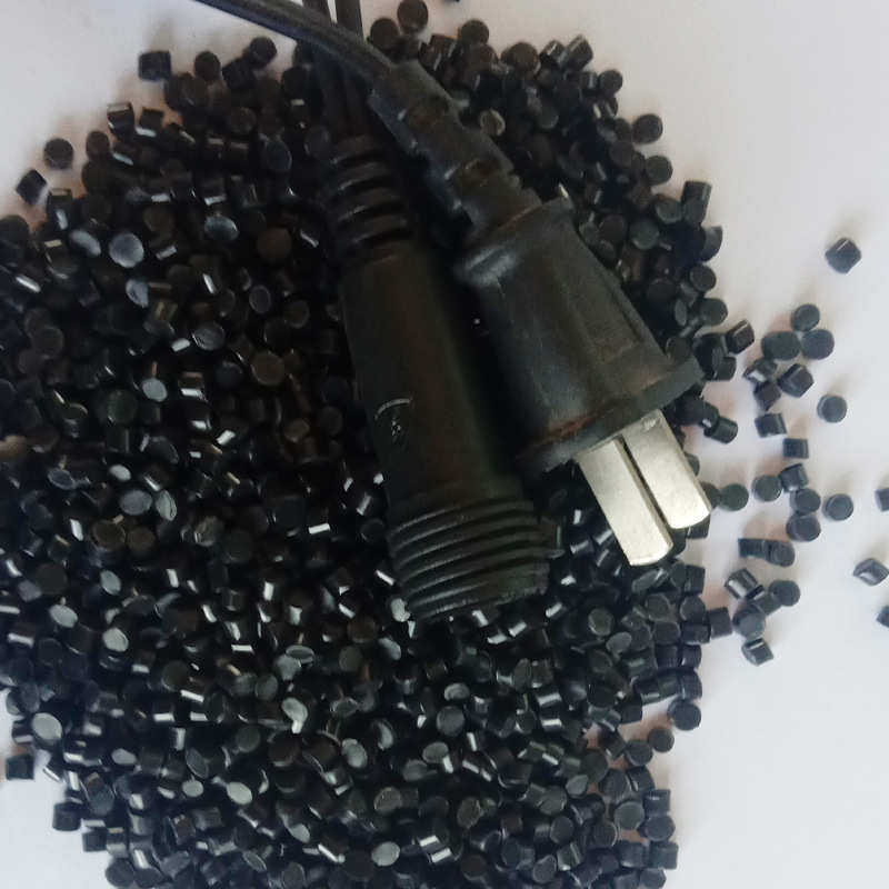 黑色颗粒再生原生电线电缆pvc软质颗粒注塑料高亮耐候pvc原料颗粒