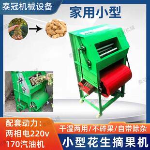 小型花生脱粒机电摘长PZU果仁器机神油机两用拿秧款汽家用花生摘