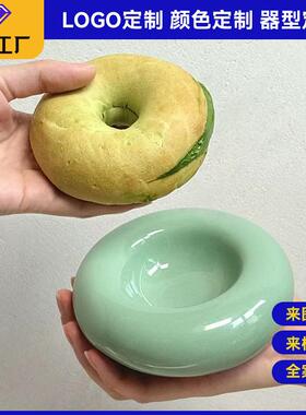 景德镇陶瓷猫碗狗碗定制个性化猫咪饭碗陶瓷宠物食具来图来样定制