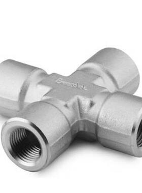 世伟洛克SS-8-CS不锈钢 螺纹管接头, 四通接头1/2 in. NPT内螺纹