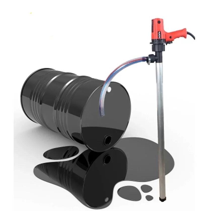 手提式220V电动抽油泵 加油泵 油桶泵 柴油泵 电动油泵抽油器