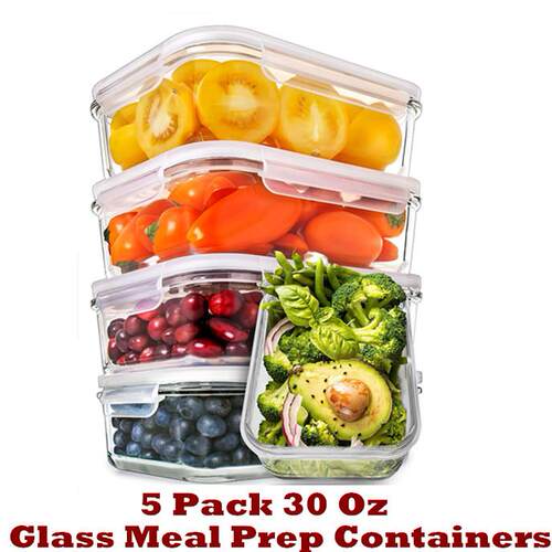 Glass Meal Prep Containers Storage Food Storage Containers