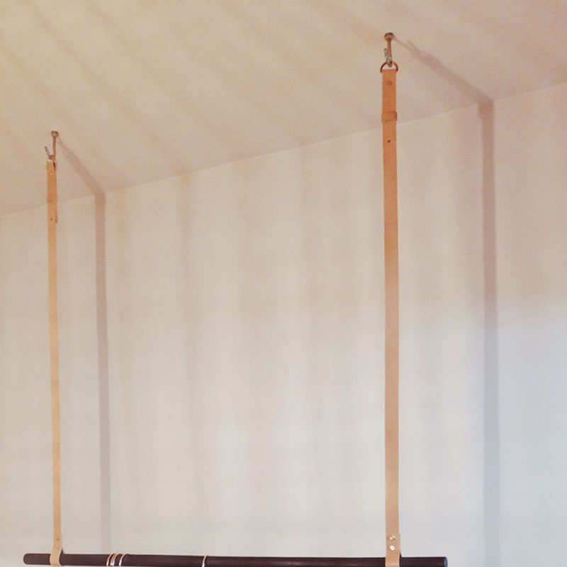 纯牛皮服装店挂衣架服装展示架皮带吊顶悬挂衣架壁挂吊衣杆其他