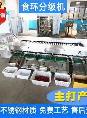 车厘子滚食环杠分级清机 毛荔枝龙眼红洗分级机设备 厂丹家