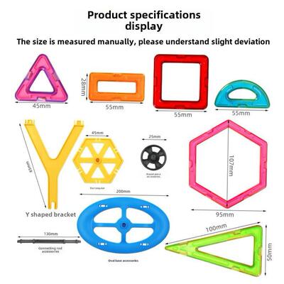 Kids Creative Magnetic Blocks Building Tiles Stacking Toys