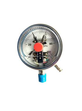 宁夏防爆电接点耐震压力表 铸铝材质0-5.0MPa铝合金加厚压力表