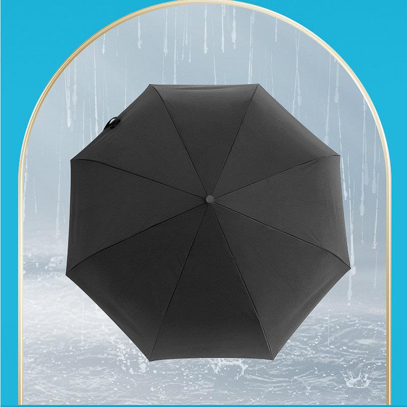 23寸大号三折全自动开收雨伞 8骨晴雨两用商务伞折叠广告伞印文字
