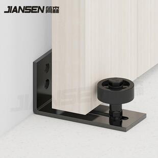 简配森轨谷仓吊五金件 新款止摆器 HMDD701地门导