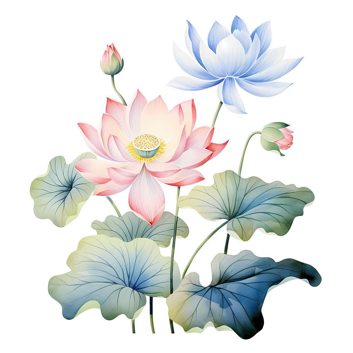 不透明墙贴ins网红百合花装饰贴画遮丑补洞贴花房间卧室门柜贴纸,家居饰品,软装墙贴,淘宝优惠券,粉丝福利购,淘宝优惠卷