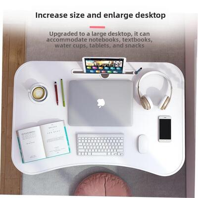 Foldable notebook student dormitory study table bed desk