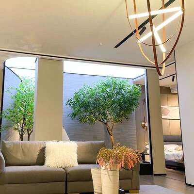 仿真榕课树大型橱NXD窗装饰景观树堂造景落地室冬树摆青件内外假