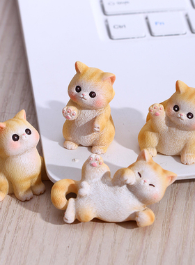 猫咪电脑趴趴显示器屏幕小摆件情绪稳定治愈系办公室桌面装饰工位