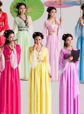 古装服装仙女清新淡雅汉服女中国风成人礼七仙女古代衣服公主小姐