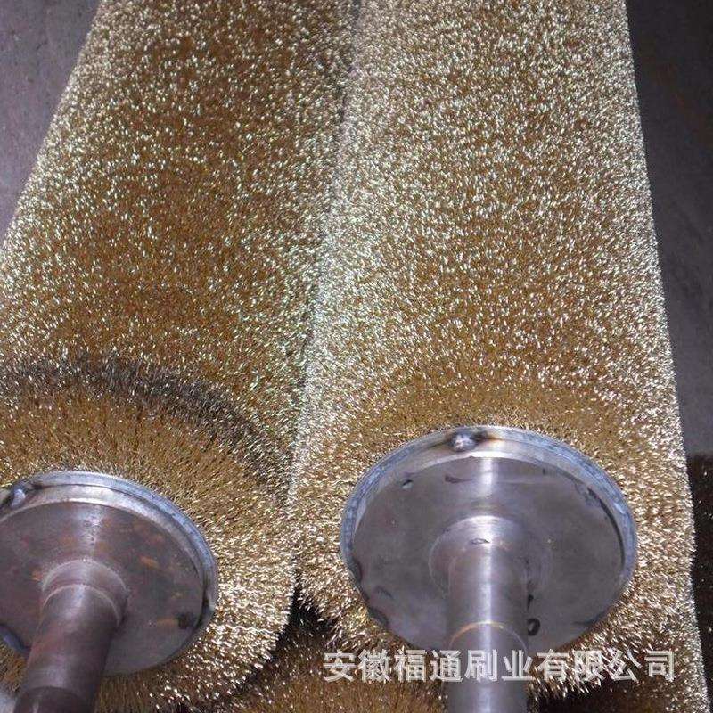 钢铁厂除锈钢丝辊 工业清洗钢丝刷辊 316L.304不锈钢钢丝辊