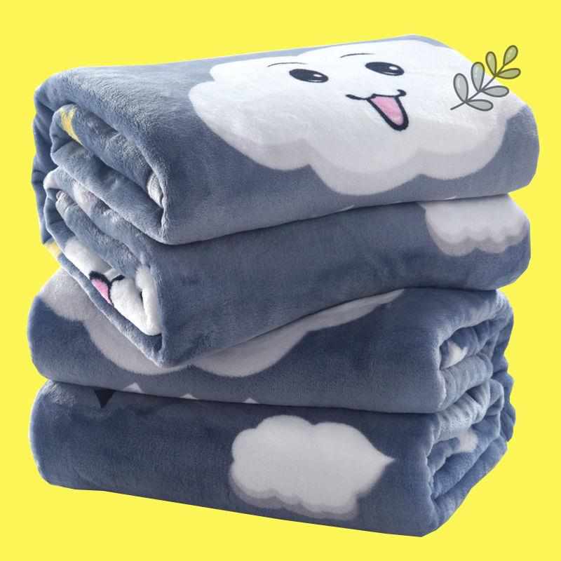 冬季法兰绒毛毯绒毯床单学生宿舍单件水晶绒面双面加绒毛绒被单人