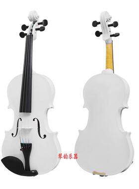 白色小提琴练习琴学生琴道具琴