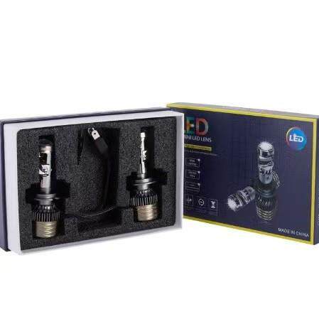 A80新款汽车LED透镜大灯雾灯H4/H7/H11/9005鱼眼小透镜远近光