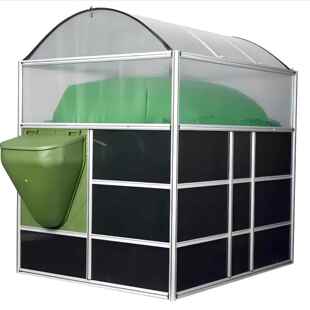 1000立方养殖场粪水处理设备沼气储 农用农村太阳能沼气池7