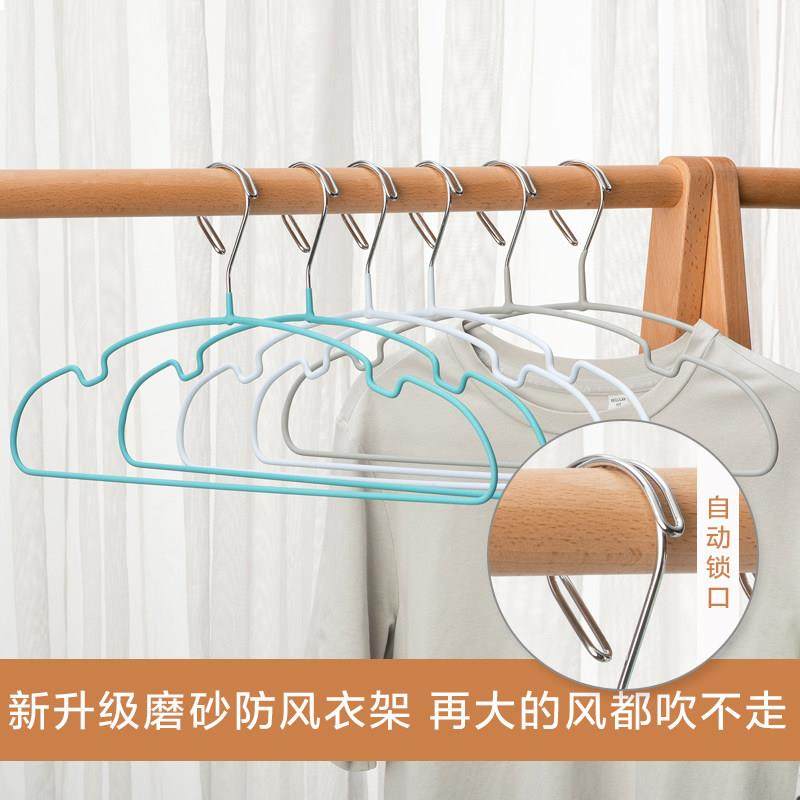 自动卡扣防风衣架高空高层户外防掉落家用宿舍晾晒衣架防风固定扣,收纳整理,金属衣架,淘宝优惠券,粉丝福利购,淘宝优惠卷
