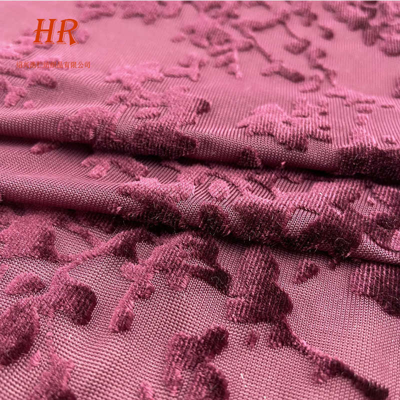 厂家现货直销 丝白牡丹丝绒面料 家纺服装用料锦绒烂花绒布