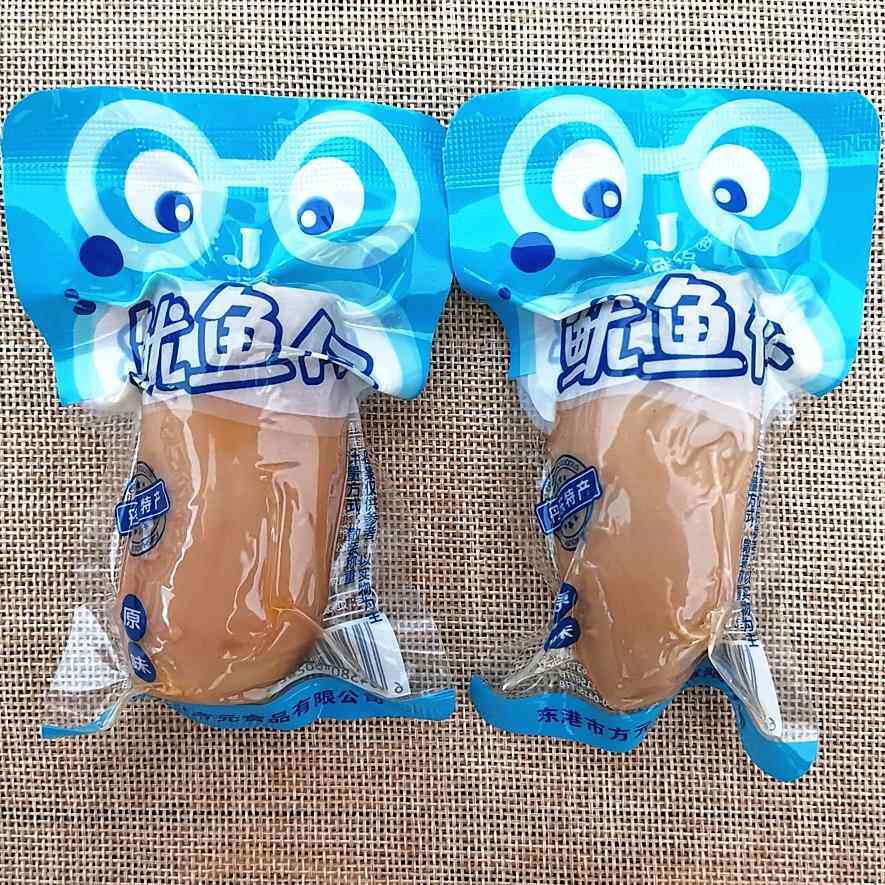 丹东特产久鲜缘鱿鱼仔原味香辣墨鱼仔真空即食海鲜休闲小零食包邮