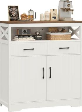 复古茶美15611式乡村风格餐边柜水柜马多功能储物收吧纳酒柜亚逊