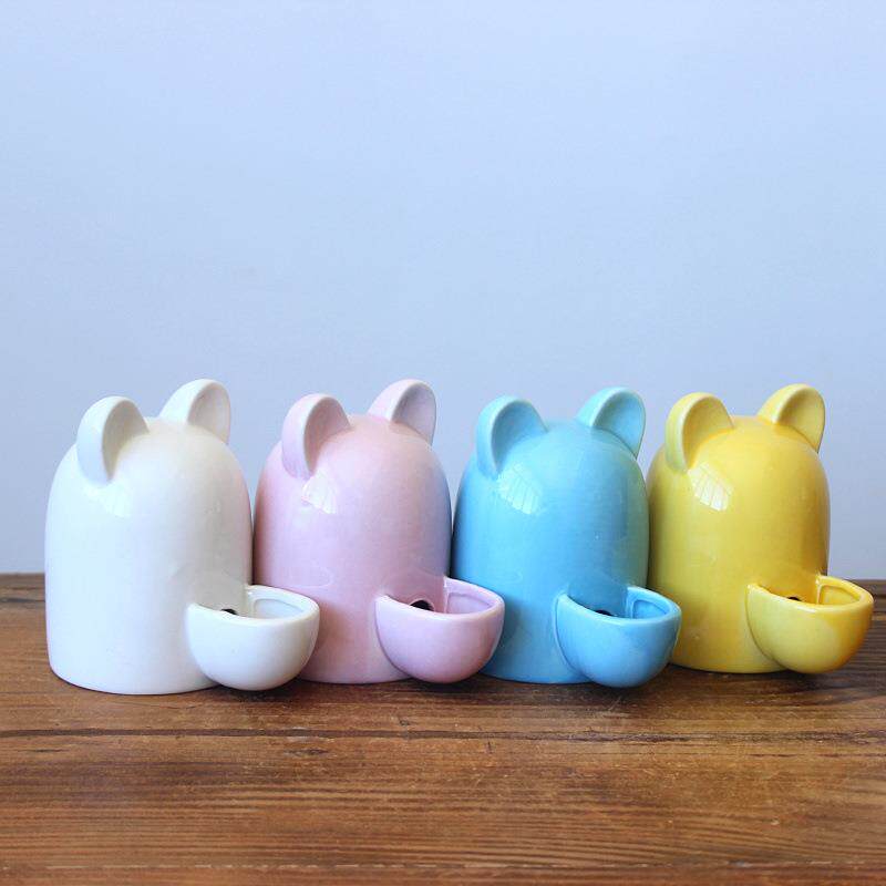 供应陶瓷宠物喂水器 可爱的猫猫宠物饮水器 宠物器饮水机 7256