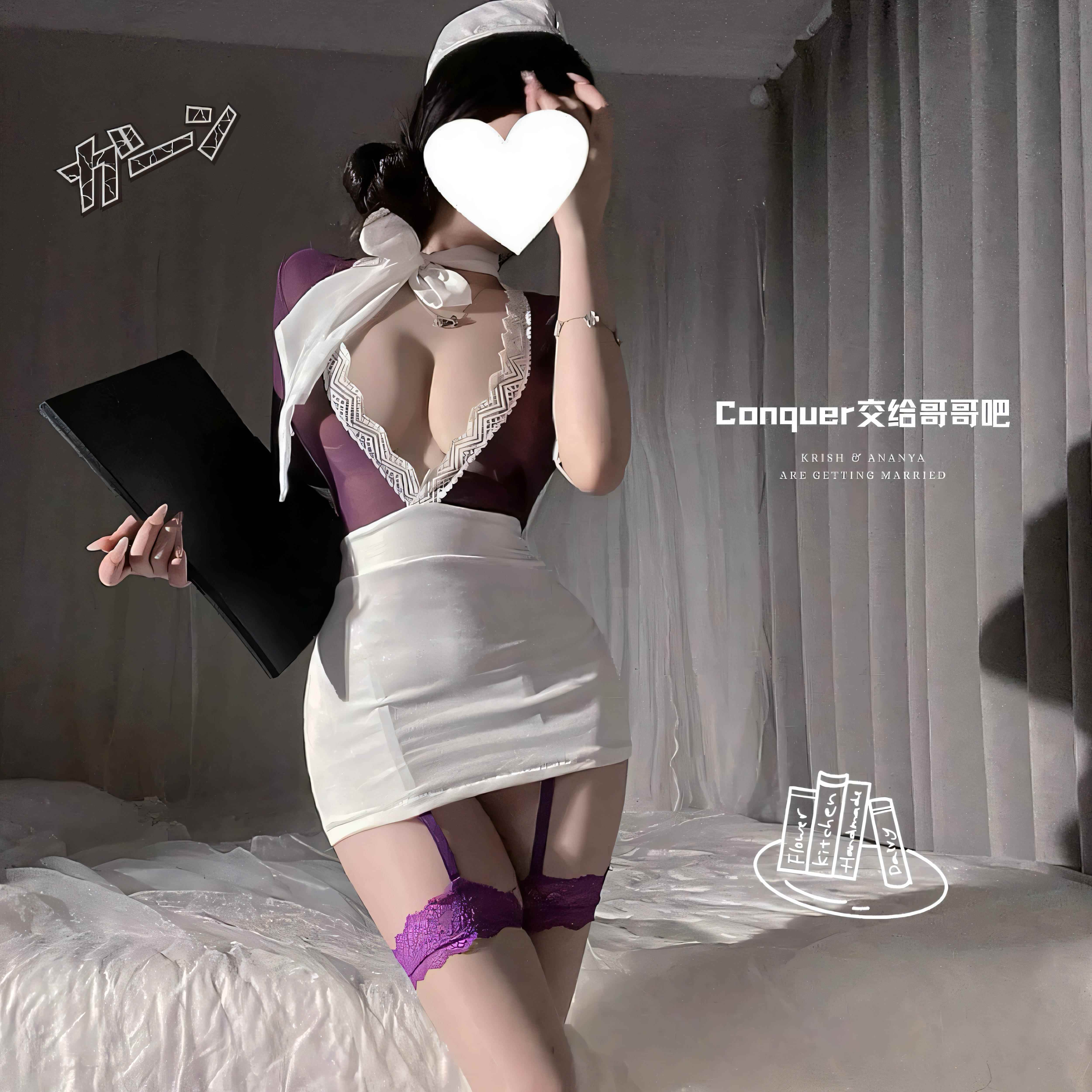 空姐风情 性感透视OL秘书制服cos角色扮演紧身包臀裙情趣制服套装