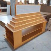 超市文具店货架散笔手工配件diy收纳盒展示压克力笔架中岛双面柜