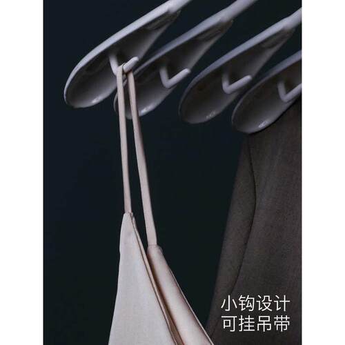 白色韩版防滑浸塑金属晾衣架服装店黑白无痕家用衣架批发