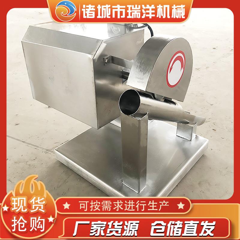 供应鸭头对半切开机器连续式麻辣鸭头切半机干锅鸭头劈半机