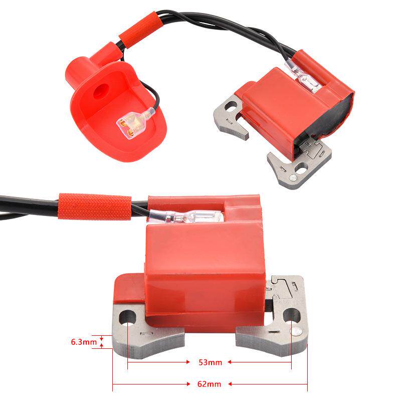 二冲程小跑车利亚越野摩托车配件49cc发动机红色高压包点火器线圈