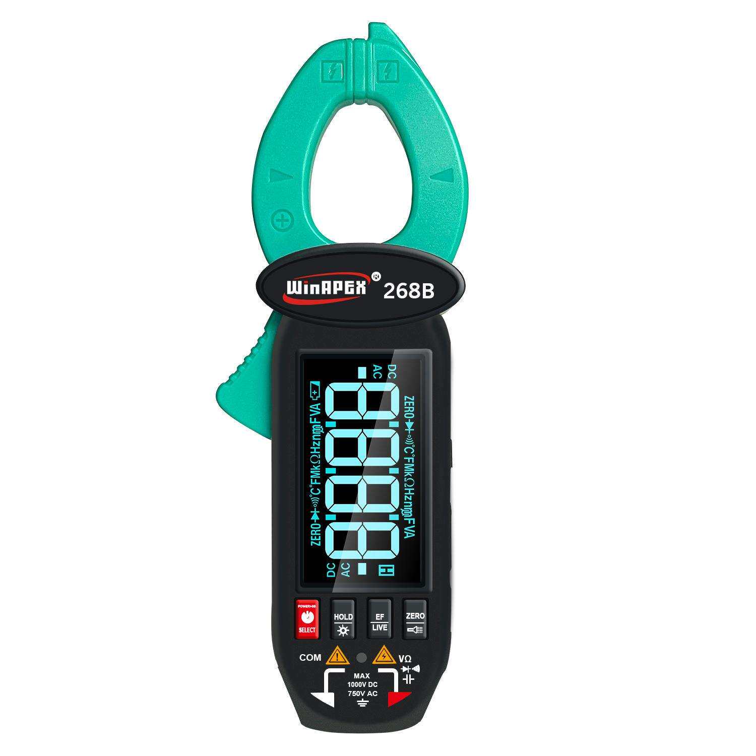 汉研WINAPEX268B交直流漏电钳表600mA-60A漏电流钳表