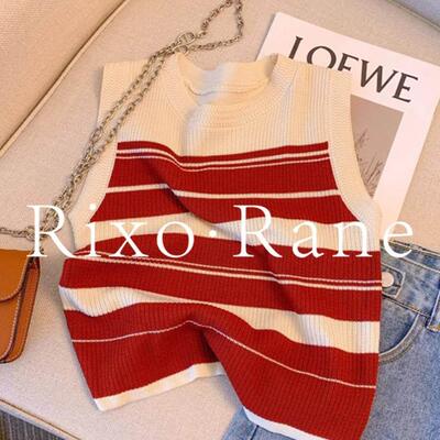 法国Rixo Rane 小众高颜⭐高级感纯欲小个子覆古内搭无袖针织背心