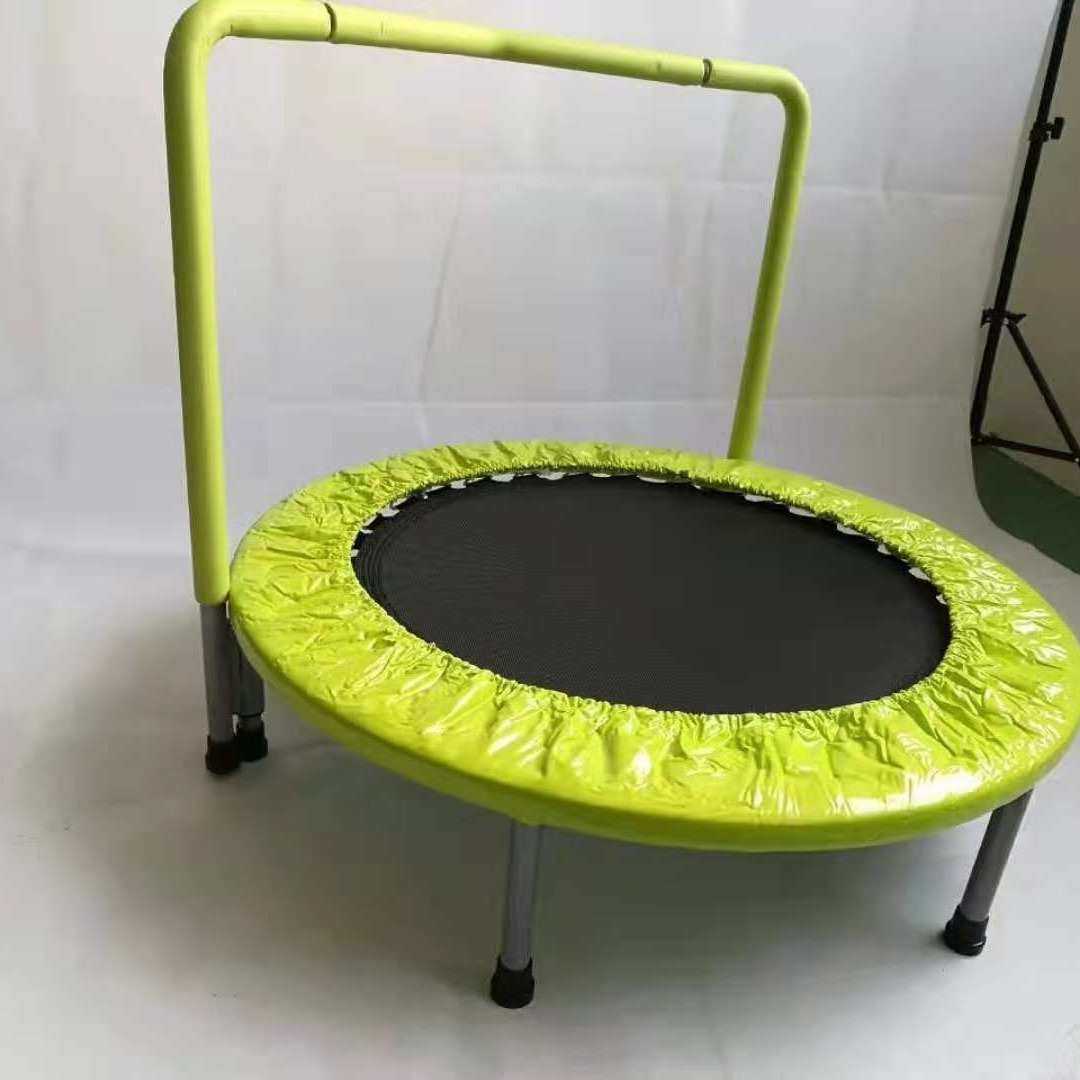 幼儿园跳跳床-蹦蹦床弹跳床圆形扶手儿童蹦床折叠家用跳跳床