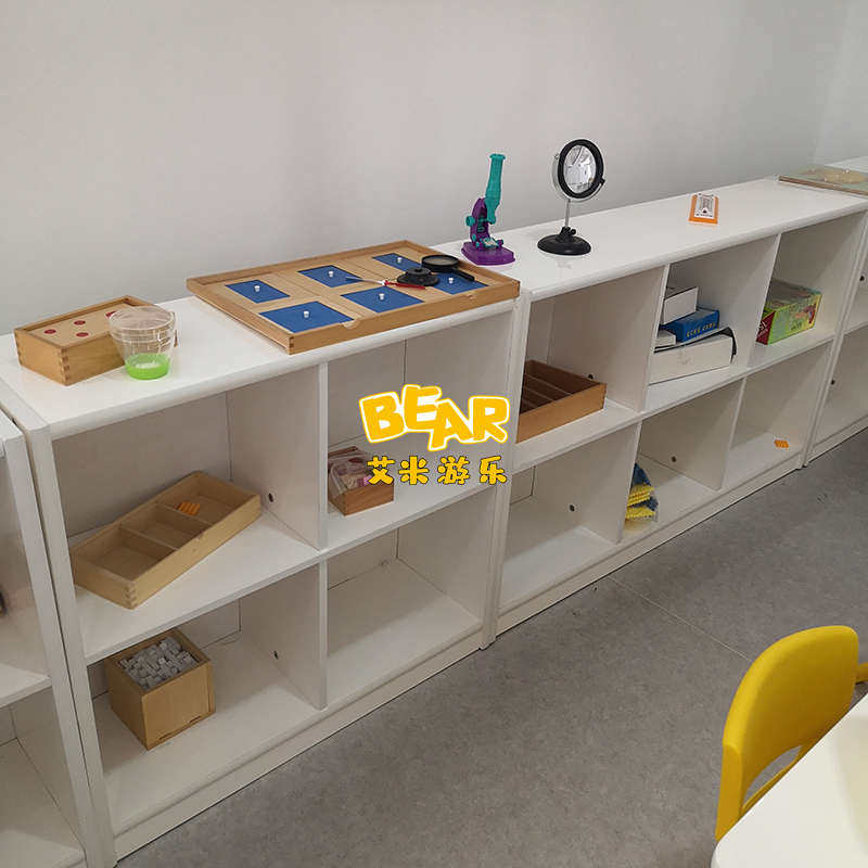 诺莎白色烤漆儿童实木分区柜玩具柜幼儿园书架收纳架储物柜可定制,住宅家具,儿童储物架/收纳架（原婴童）,淘宝优惠券,粉丝福利购,淘宝优惠卷