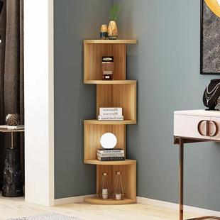 落地墙角角柜三书柜收纳架储物架书架转柜墙719角柜子角角形拐置