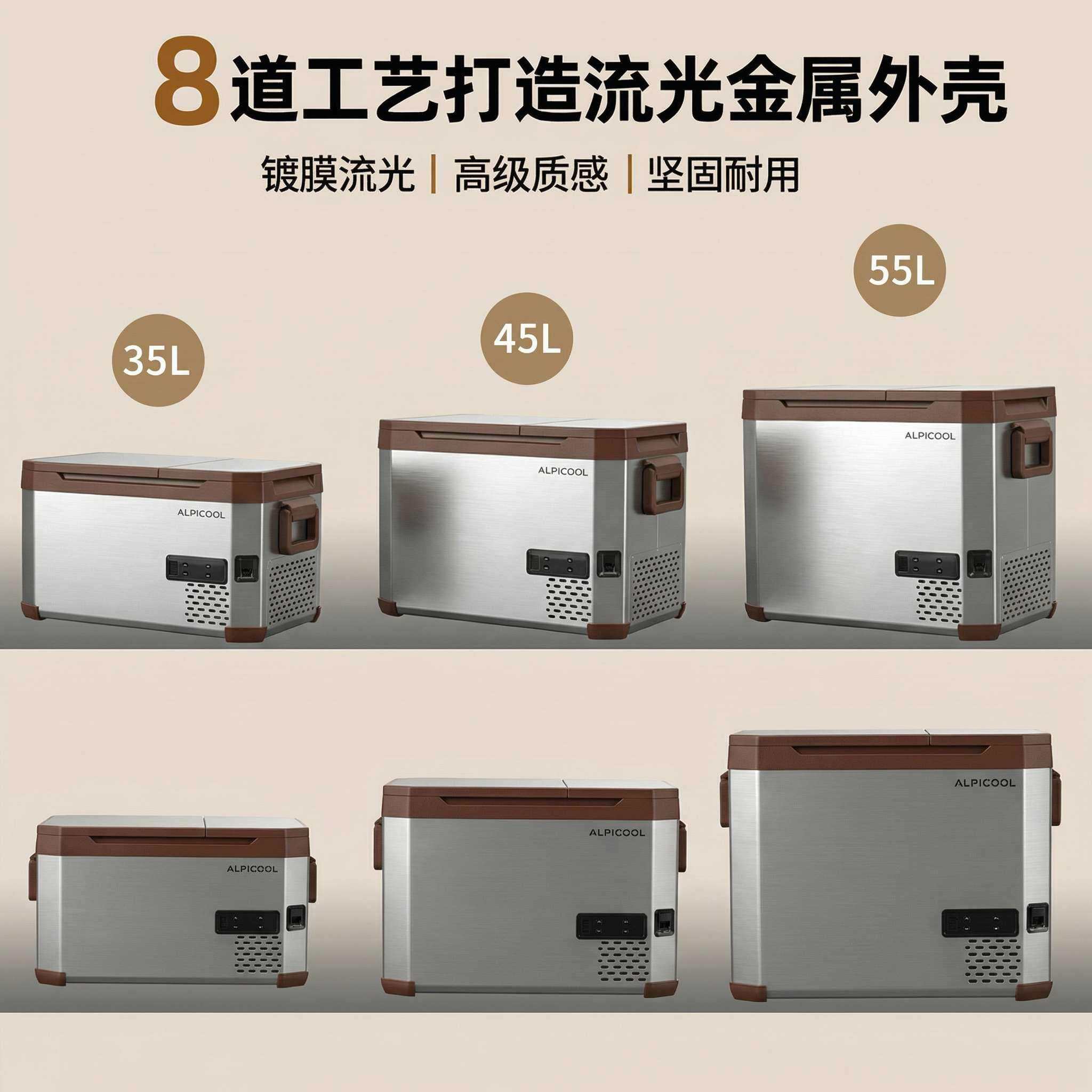 双2026新双门车载箱12V24V货车温冰压缩机款冰柜车家AH卓越版两用