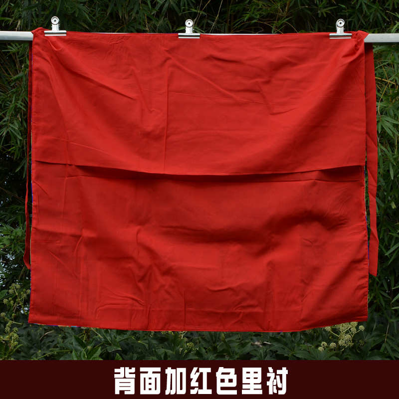 藏式佛堂寺庙法会布置绣黄色龙图案 上师法座靠背法椅布装饰