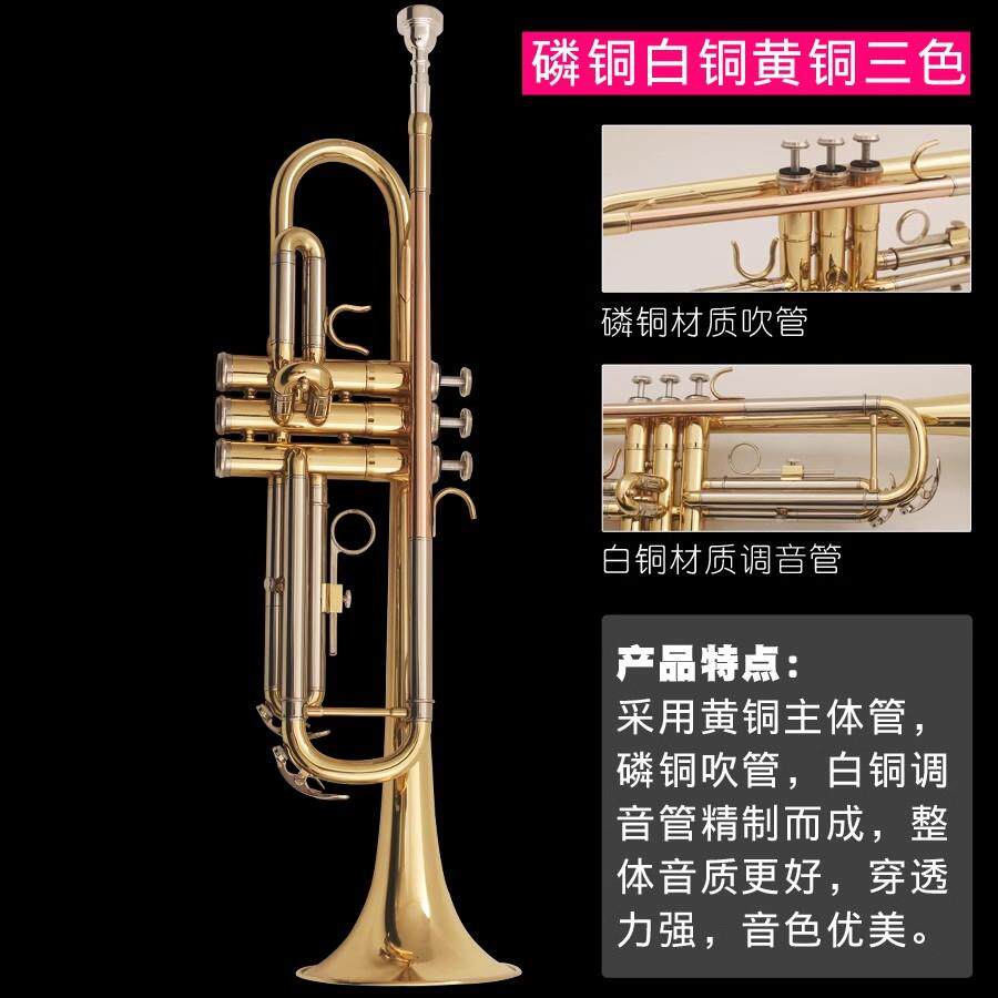正品小号 乐器 降B调乐三音小号 初学考演奏级专业教乐队学教会西